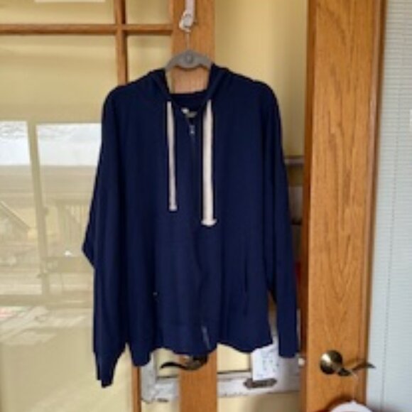 Blue Zipper Sweatshirt - Picture 1 of 9